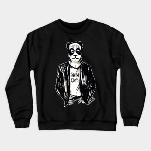 Frank Panda Ocean Mask - Swim Good Crewneck Sweatshirt